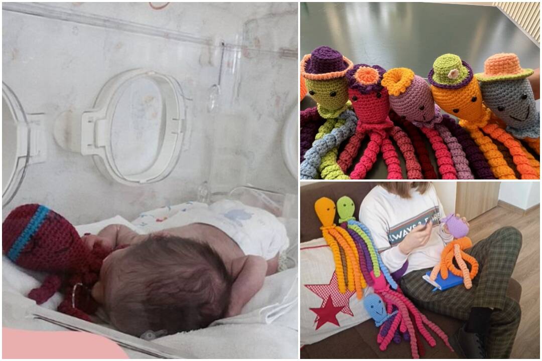Nemocnica v Nitre prijala krásny dar: Háčkované chobotničky pomôžu a potešia novorodeniatka