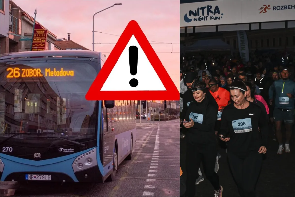 MHD v Nitre zasiahnu v sobotu večer výluky, obľúbené bežecké podujatie zaplní centrum mesta a uzavrie ulice