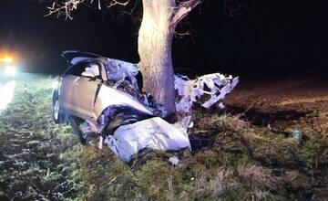 Tragickú nehodu neďaleko Vrábeľ neprežil 22-ročný vodič