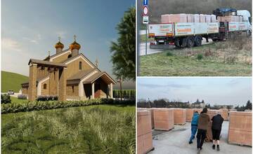 FOTO: Výstavba pravoslávneho chrámu v Nitre sa konečne rozbehla, pod Kalváriou je opäť čulý ruch