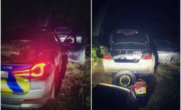 Policajná naháňačka v obci Cabaj - Čápor: Nadrogovaný muž utekal na cudzom aute a bez vodičského oprávnenia