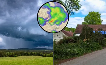 FOTO: U našich susedov zúrilo tornádo. Živel za sebou na juhu Čiech zanechal spúšť, vyvracal stromy na jednom kilometri