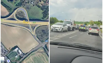 Výjazdu na R1 Nitra – Juh sa radšej vyhnite. Cabajská je pre nehodu upchatá v smere do mesta aj opačne