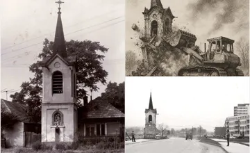 FOTO: Zvony na Chrenovej v Nitre navždy umlčal buldozér, mesto si po 50 rokoch pripomína stratenú pamiatku