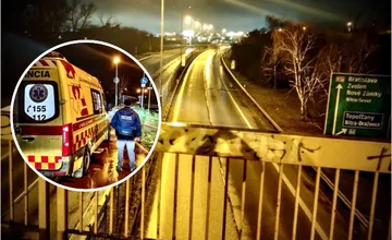 Policajti z Nitry zachránili mladého muža, ktorý chcel ukončiť svoj život, sedel na lávke nad frekventovanou cestou