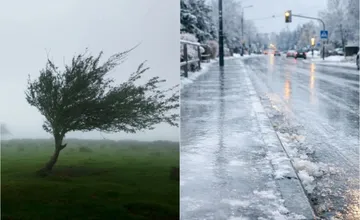 V Nitrianskom kraji udrel silný vietor a sneženie, večer nastane ďalšia zmena a začnú platiť iné výstrahy