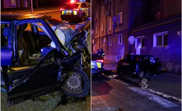 Nočná nehoda v Nitre skončila smrťou mladého vodiča, vyletel z cesty a narazil do budovy na Staničnej ulici