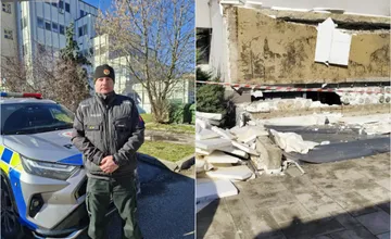 Policajt z Komárna ťahal zranených spod trosiek vlastnými rukami, ľudia žiadajú, aby dostal aspoň vyznamenanie
