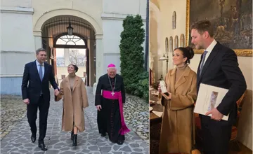 FOTO: Do Nitry zavítala vzácna návšteva, albánsky princ Leka II. so snúbenicou navštívili hrad aj ďalšie miesta