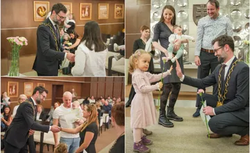 FOTO: Slávnostné uvítanie detí do života v Nitre pokračuje, takéto bolo prvé tohtoročné vítanie malých občanov