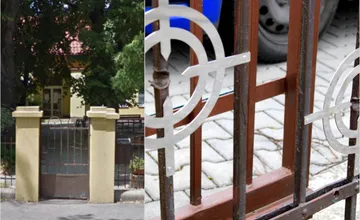 FOTO: Nenápadné, no mrazivé stopy po bojoch v Šuranoch už neprehliadnete, priestrely v plote pred školou označili