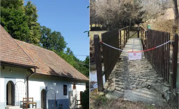 FOTO: Mostík k vodnému mlynu v Bohuniciach je pre poškodenie uzavretý, múzeum hľadá peniaze na novú prístupovú cestu