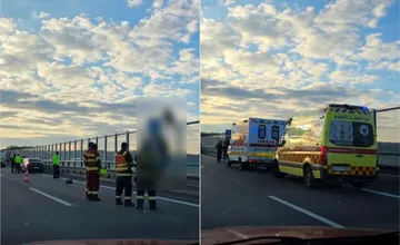 Dráma na R1 pri Nitre: Vodič vyliezol na protihlukovú stenu a chcel skočiť z mosta, zasahoval aj vyjednávač