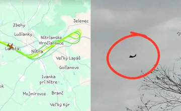 FOTO: Prelety vojenského lietadla nad Nitrou vyvolali otázniky, o toto išlo...