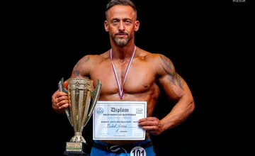 FOTO: Skvelý úspech mestského policajta zo Šurian, získal prvé miesto na Majstrovstvách Slovenska v kulturistike