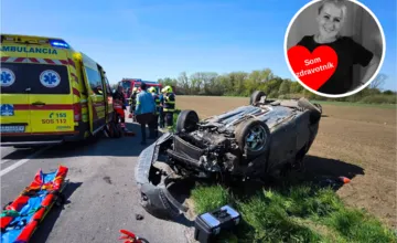 FOTO: Zachránila život, aj keď nebola v službe. Sestra z nemocnice v Nových Zámkoch pomohla pri hrozivej nehode