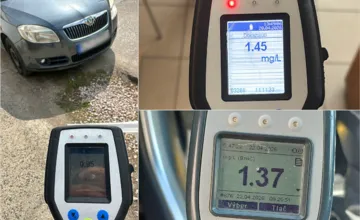 Nitrianska polícia odhalila troch ťažko opitých vodičov. Neuveriteľné, koľko nafúkali
