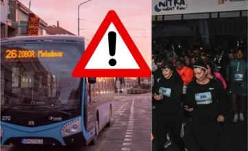 MHD v Nitre zasiahnu v sobotu večer výluky, obľúbené bežecké podujatie zaplní centrum mesta a uzavrie ulice