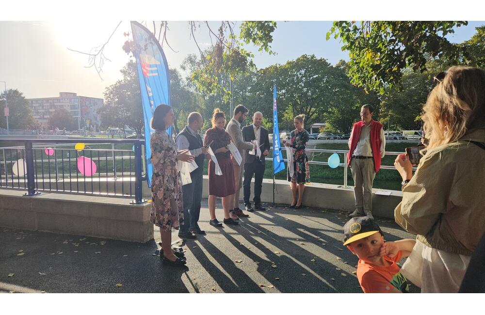 FOTO: Slávnostné otvorenie cyklopodjazdu pod Univerzitným mostom, foto 3