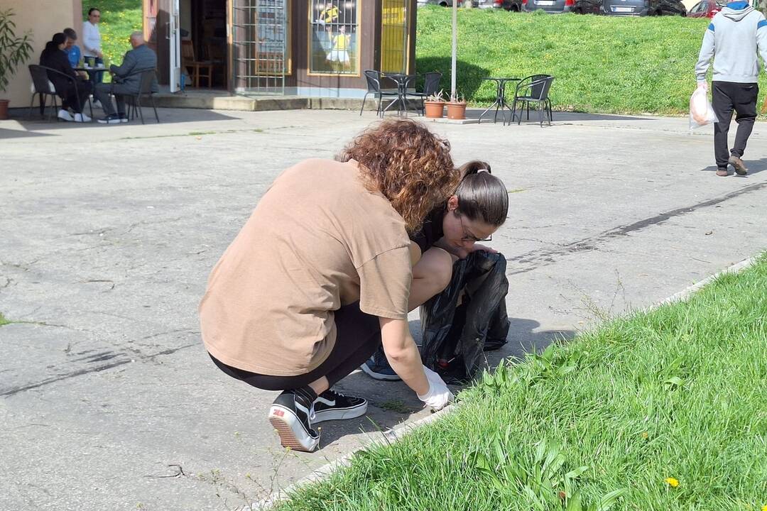 FOTO: Iniciatíva Za zelenú Nitru skrášlila prostredie Klokočiny, foto 2