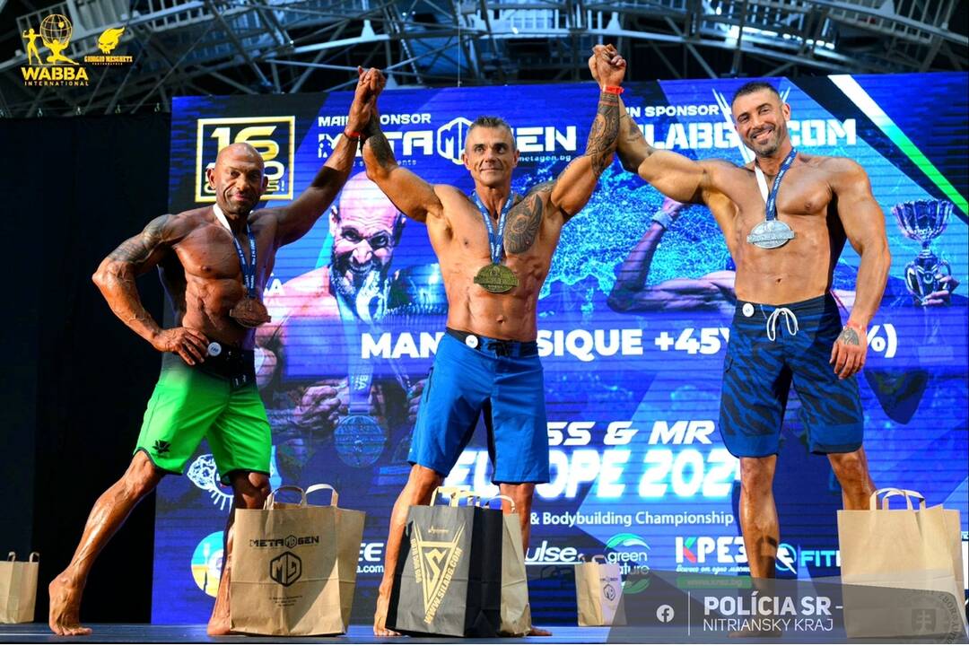 FOTO: Policajt Vincent Vasaráb z Levíc dominoval na šampionáte WABBA Miss & Mister European Championship 2024, foto 4