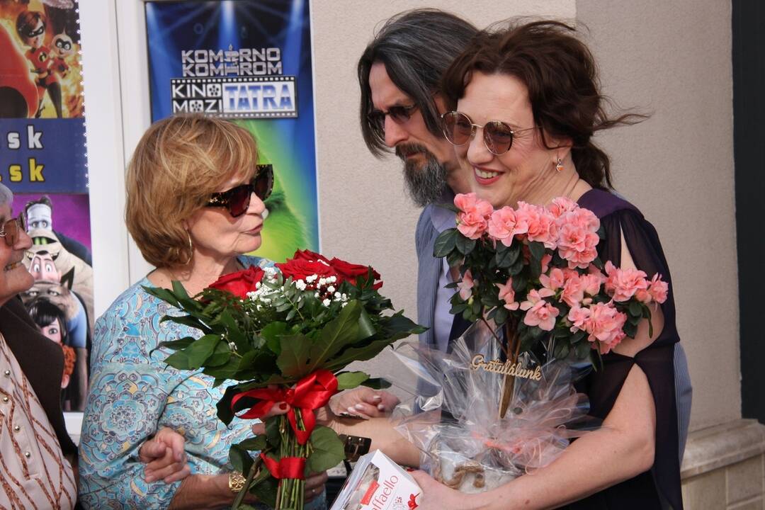 FOTO: Herečka Éva Bandor má svoju hviezdu na chodníku slávy v Komárne, foto 10