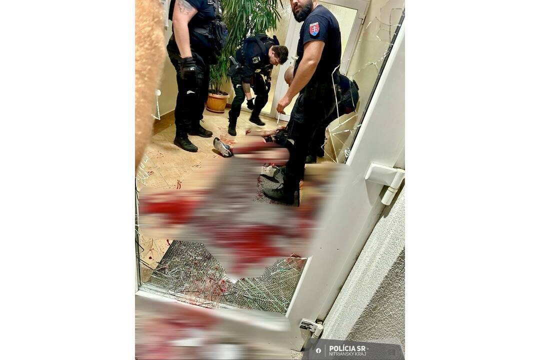 FOTO: Muž rozbil sklo a vnikol expartnerke do domu, takmer pri tom vykrvácal, foto 2