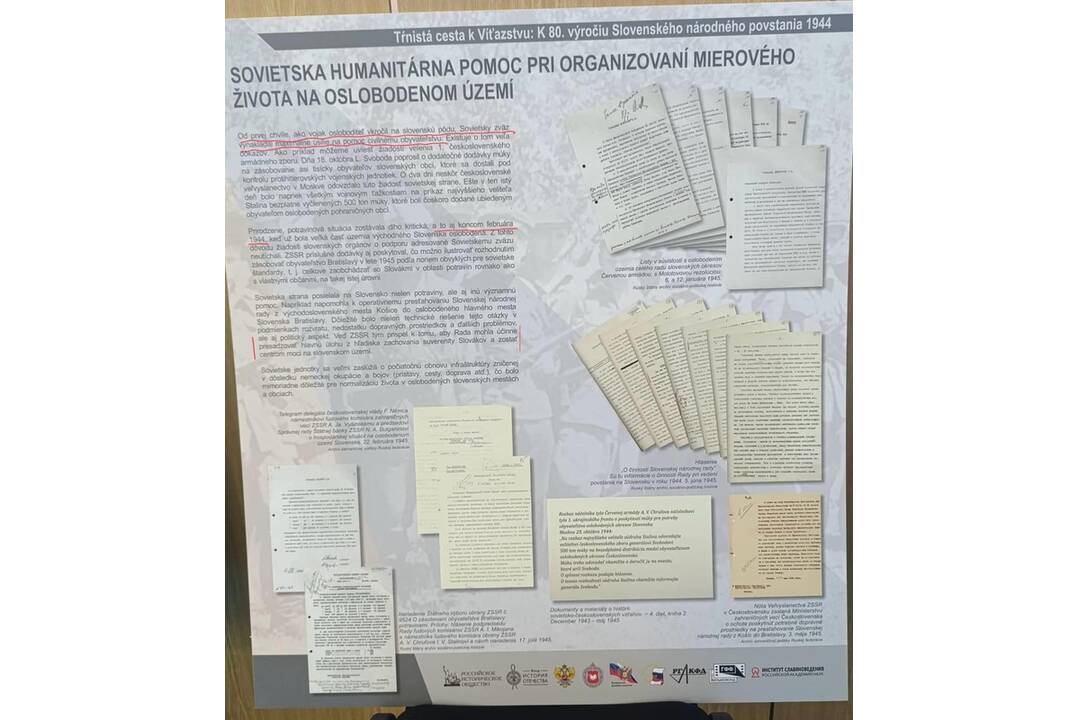 FOTO: Ruské propagandistické materiály na nitrianskej škole – výstava k SNP vyvolala pobúrenie, foto 5