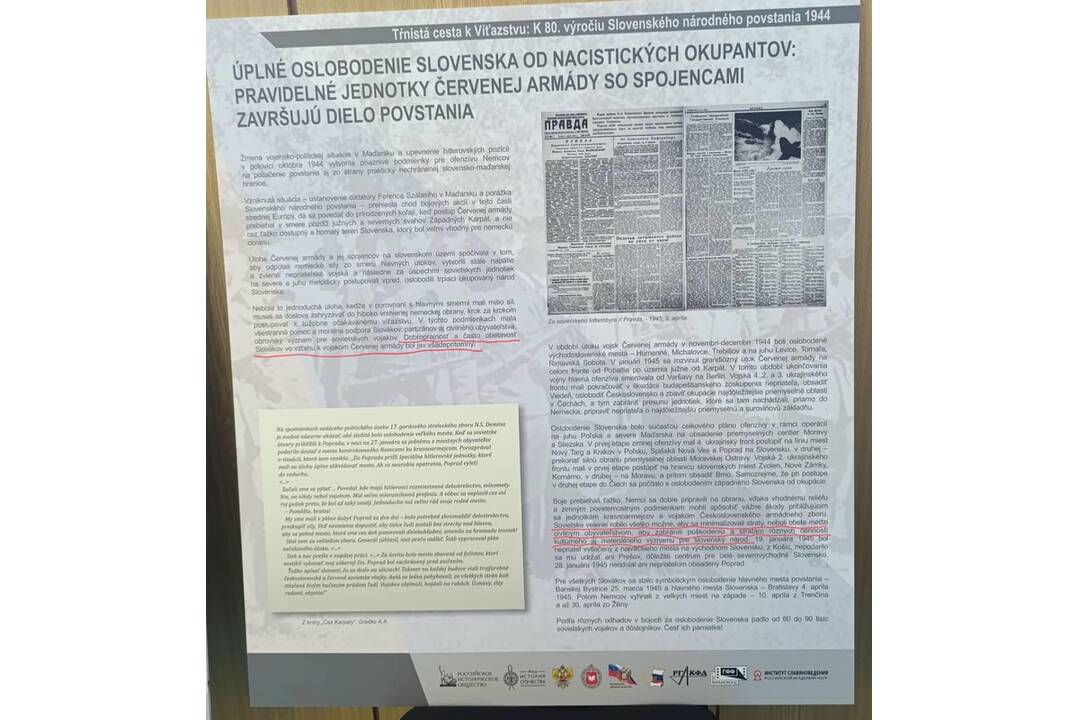 FOTO: Ruské propagandistické materiály na nitrianskej škole – výstava k SNP vyvolala pobúrenie, foto 7