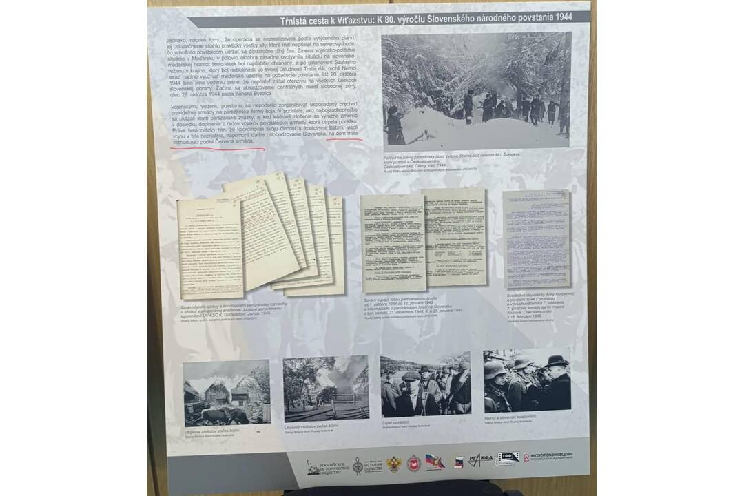 FOTO: Ruské propagandistické materiály na nitrianskej škole – výstava k SNP vyvolala pobúrenie, foto 8