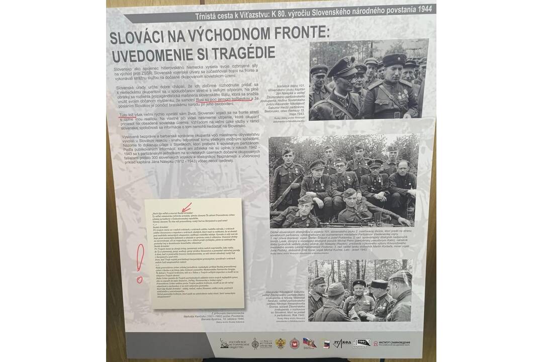 FOTO: Ruské propagandistické materiály na nitrianskej škole – výstava k SNP vyvolala pobúrenie, foto 16