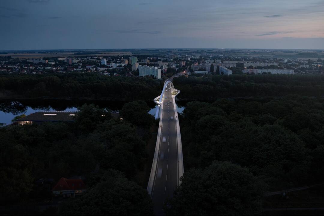 FOTO: Grafici vytvorili návrh možnej budúcej podoby mosta cez Váh v Šali, foto 7