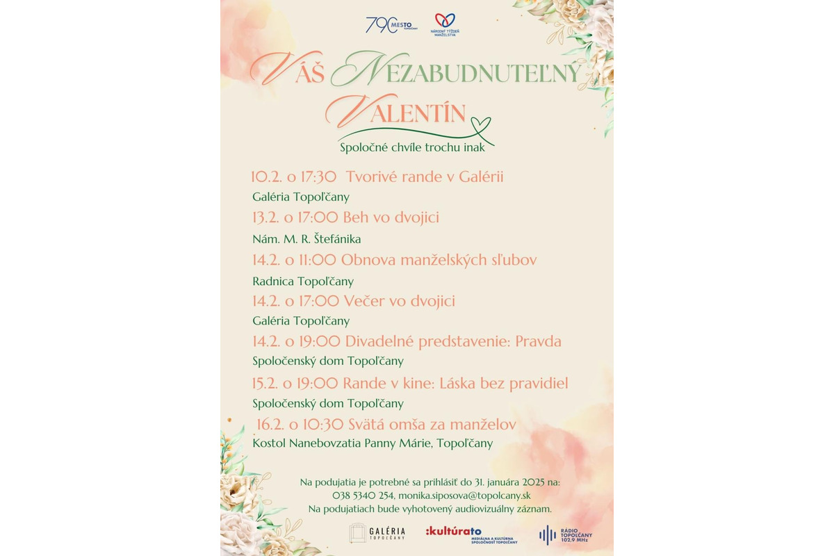 FOTO: Národný týždeň manželstva - prehľad podujatí v Nitre, Šali a Topoľčanoch, foto 4