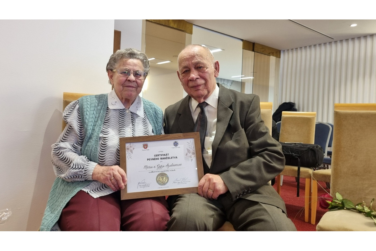 FOTO: Páry ocenené v Šali v rámci Národného týždňa manželstva, foto 8