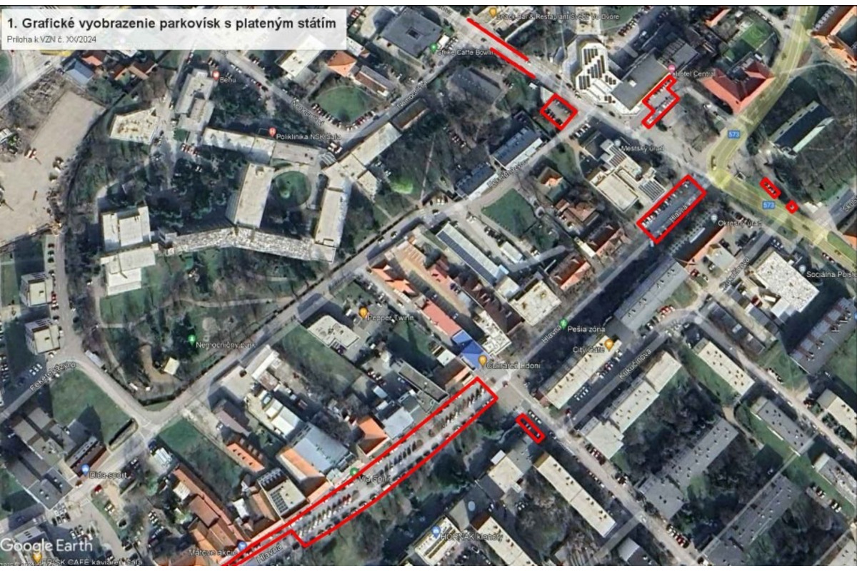 FOTO: Mesto Šaľa spoplatnilo v centre päť lokalít, foto 1