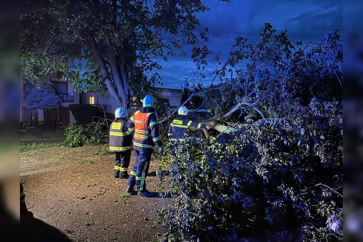 Foto: Búrky potrápili obyvateľov Nitrianskeho kraja, hasiči mali plné ruky práce, foto 2