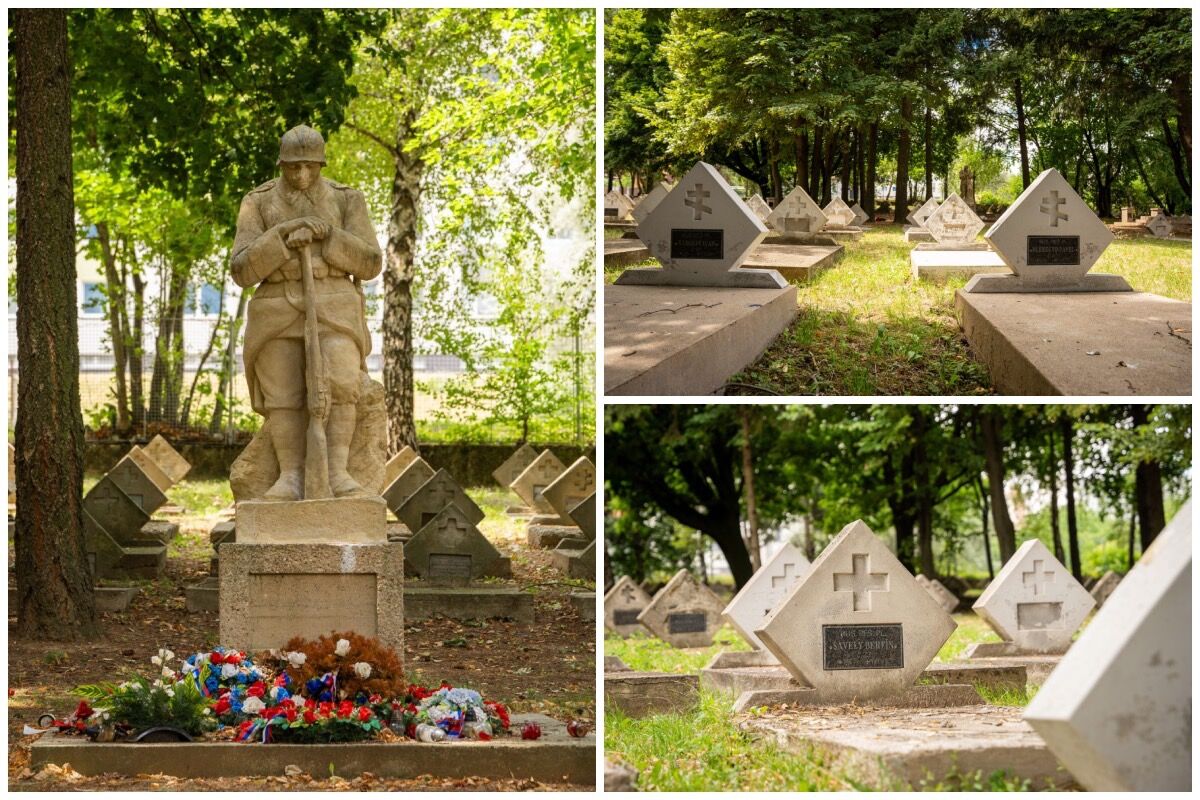 FOTO: Nitra pokračuje v údržbe vojenského cintorína, čista a renovujú hroby šetrnými ekologickými technológiami, foto 3