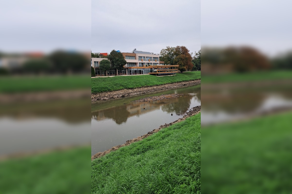 FOTO: Rieka v Nitre je takmer bez vody, foto 1
