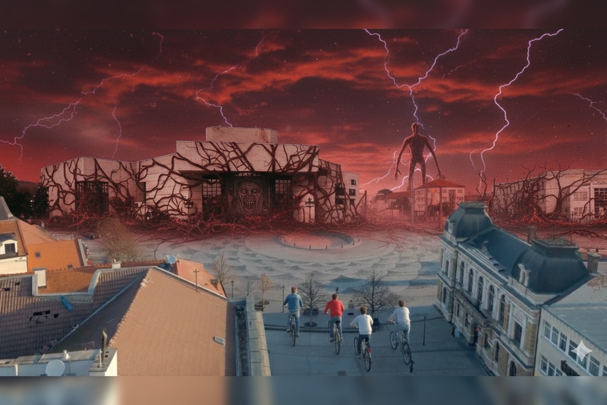 FOTO: Takto by vyzerala Nitra v seriáli Stranger Things, internet zaplavili desivé vizuály umelej inteligencie, foto 3