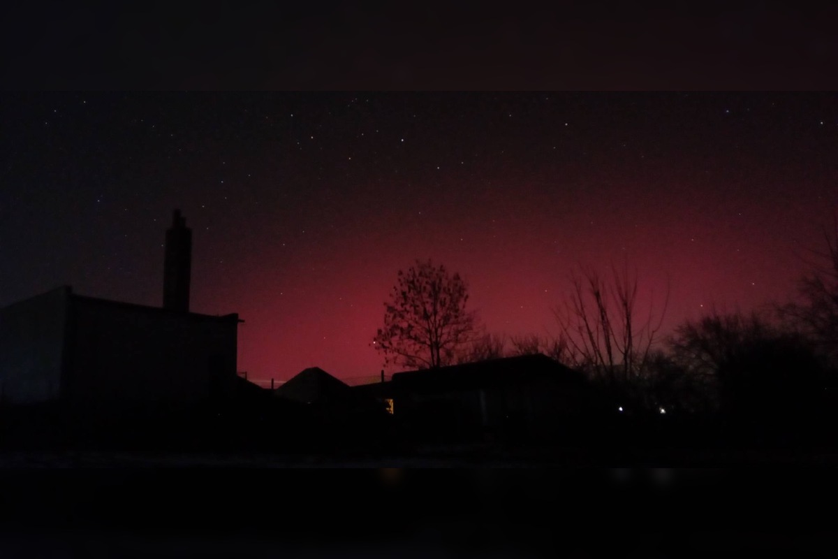 FOTO: Aj Nitriansky kraj zažil nezabudnuteľnú noc ako spoza polárneho kruhu, polárna žiara spôsobila nevídané divadlo, foto 3
