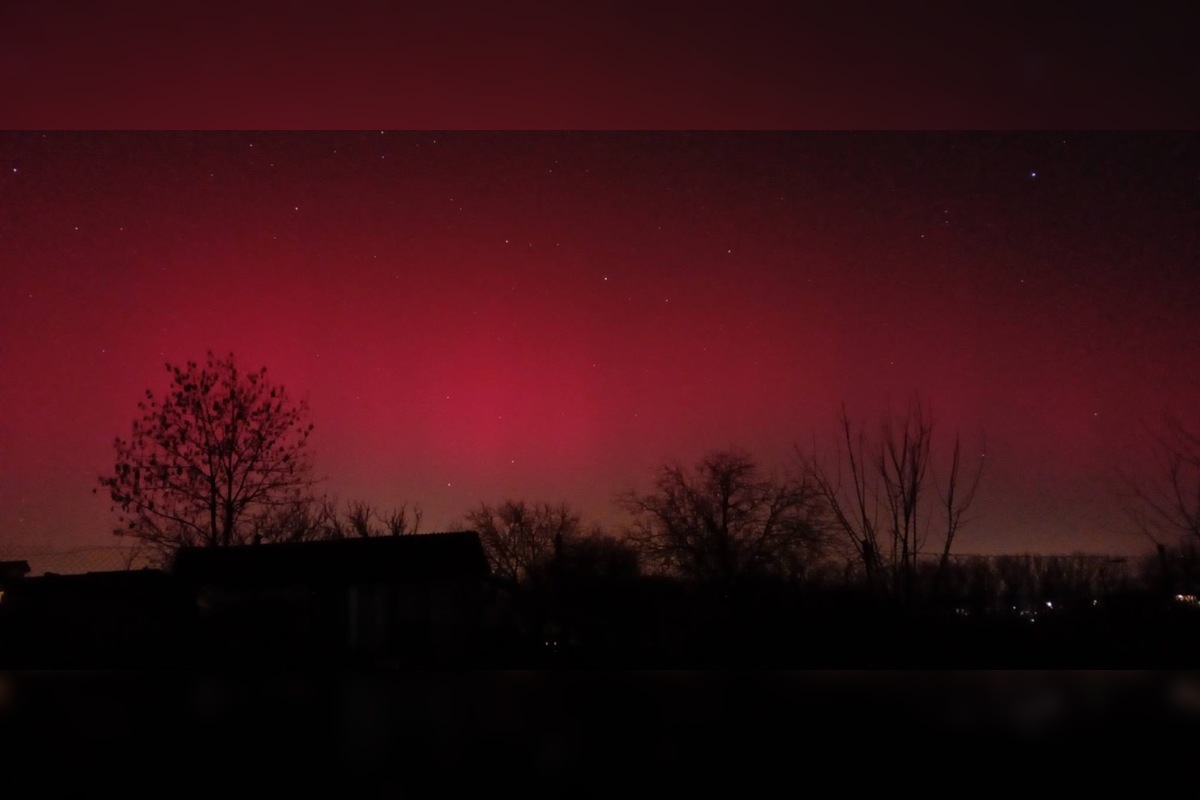 FOTO: Aj Nitriansky kraj zažil nezabudnuteľnú noc ako spoza polárneho kruhu, polárna žiara spôsobila nevídané divadlo, foto 4