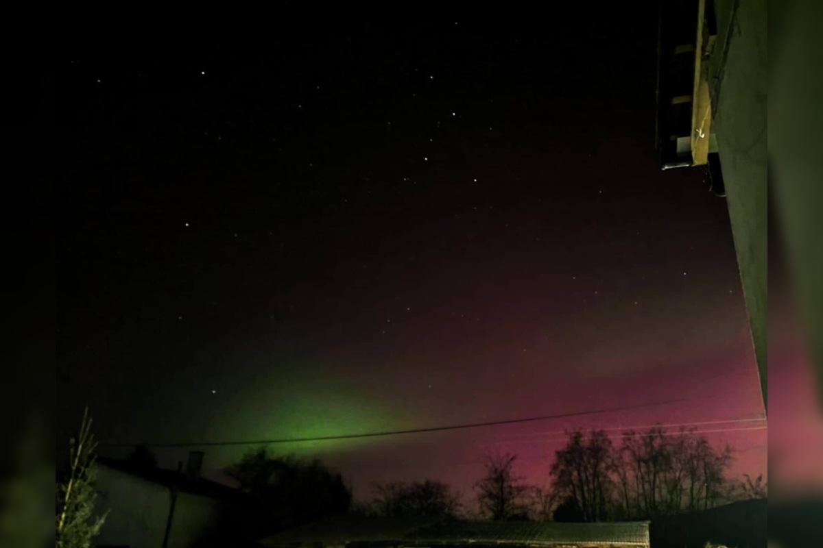 FOTO: Aj Nitriansky kraj zažil nezabudnuteľnú noc ako spoza polárneho kruhu, polárna žiara spôsobila nevídané divadlo, foto 6