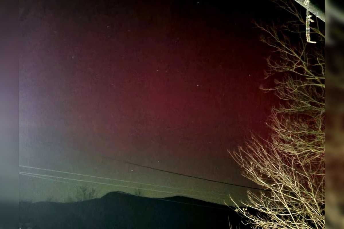 FOTO: Aj Nitriansky kraj zažil nezabudnuteľnú noc ako spoza polárneho kruhu, polárna žiara spôsobila nevídané divadlo, foto 7