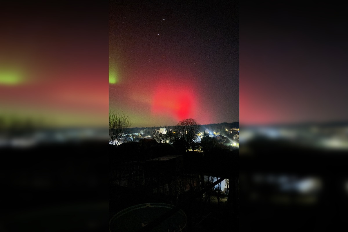 FOTO: Aj Nitriansky kraj zažil nezabudnuteľnú noc ako spoza polárneho kruhu, polárna žiara spôsobila nevídané divadlo, foto 9