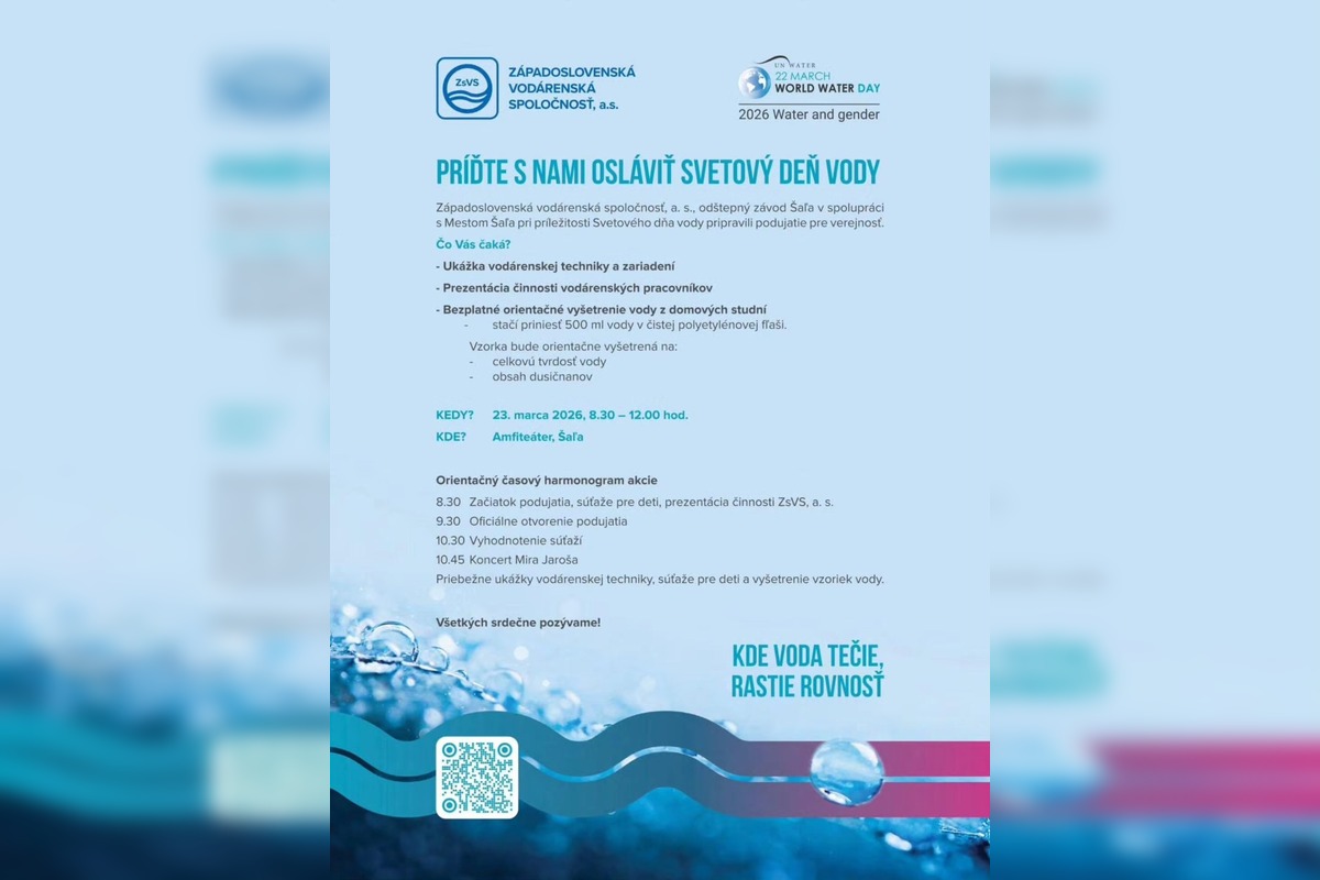 FOTO: Západoslovenská vodárenská spoločnosť pripravuje podujatia ku Svetovému dňu vody 2026, foto 3