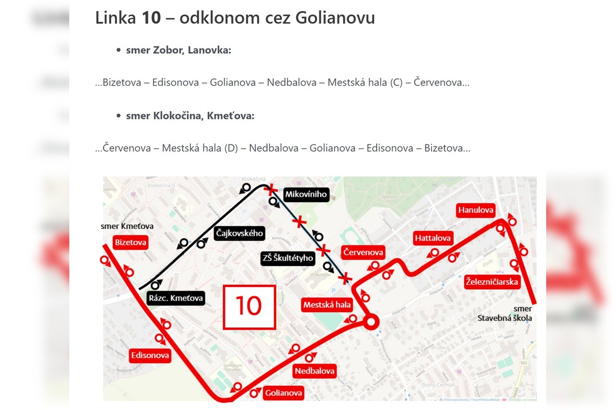 FOTO: Uzávera Dolnočermánskej v Nitre ovplyvní aj MHD. Čo sa zmení?, foto 4