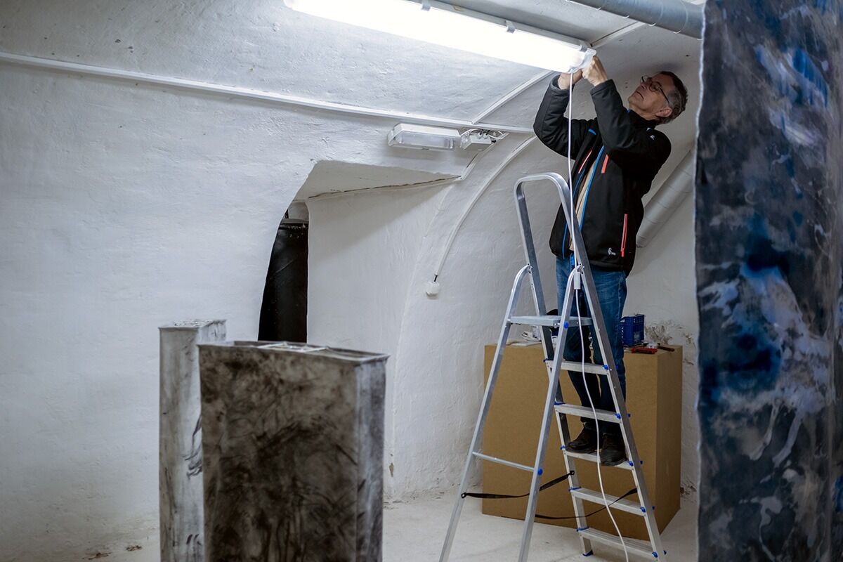 FOTO: Príprava výstavy Bludičky v Nitrianskej galérii, foto 4