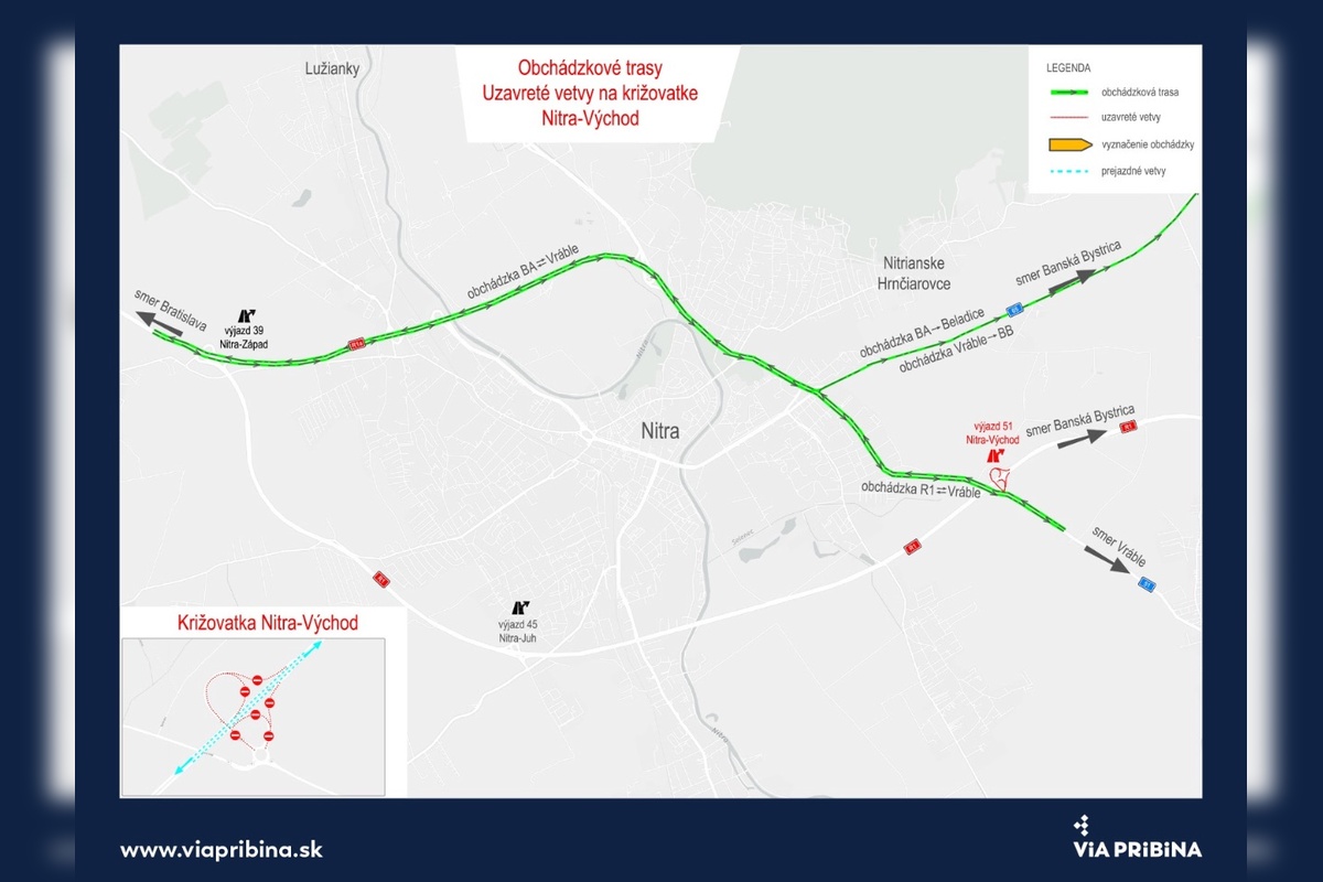 FOTO: Uzávierky pri Nitre pokračujú, vodičov čakajú obchádzky, foto 3