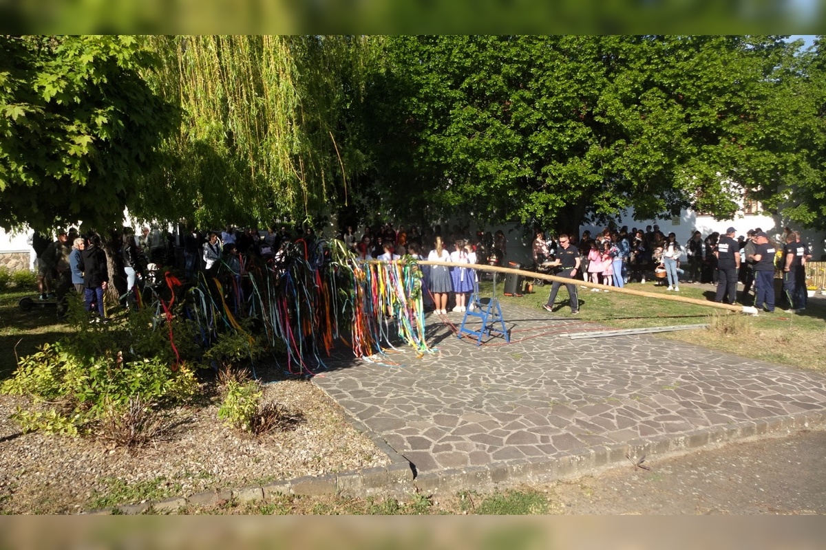 FOTO: Máje už stoja. Obce v Nitrianskom kraji ožili tradíciami, nechýbal spev ani plné námestia, foto 3