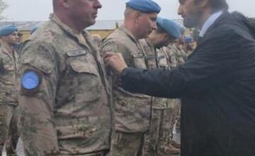 FOTO: Slávnostné privítanie vojakov a vojačiek zo zahraničných misií v Leviciach